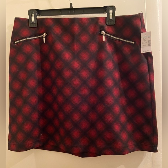 Maurices Skirts Nwt Maurices Large Buffalo Plaid Red Skirt With
